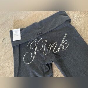 PINK Victoria's Secret Gray bling Leggings